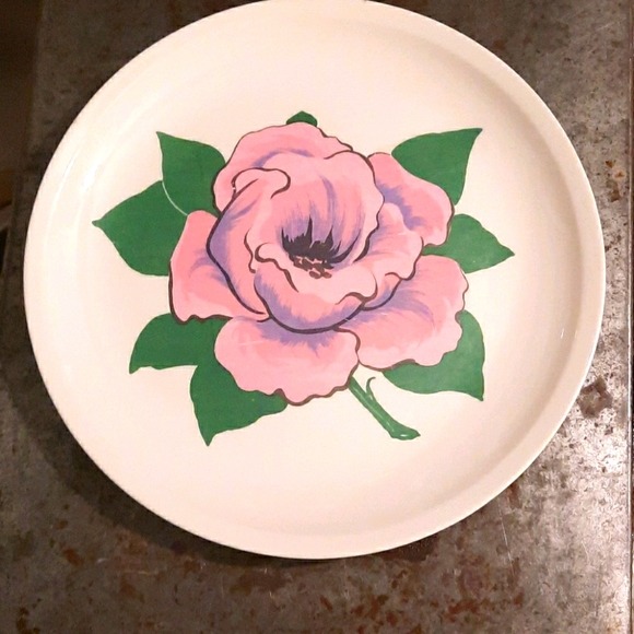 Two Antique Paden City Pottery Dinner Plates - Picture 1 of 4